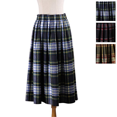 (オニールオブダブリン) O'NEIL OF DUBLIN S265/TUCK SKIRT[ウール混紡タックスカート]