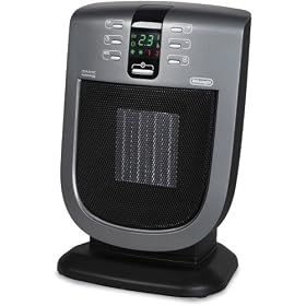DeLonghi DCH5090ER 15-Inch Personal Ceramic Heater, Black