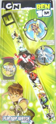 Childrens Toyshop  Toys : Ben 10 Flip Top Watch. Actually tells time. With Interchangable Figures.