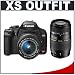 Canon Digital Rebel XS 10.1MP Digital SLR Camera (Black) + Canon EF-S 18-55mm IS Lens + Tamron 70-300mm Di LD Macro Lens for Canon EOS