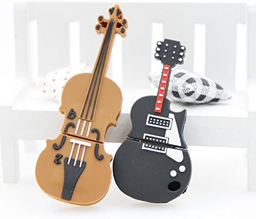 FACWEEK--Cute &amp; Funny Series USB 2.0 Flash Drive Jump Drive with Unique Novelty Design Festival Gift U Disk guitar,8GB