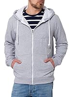 Cross Sudadera con Cierre (Gris Jaspeado)