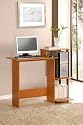 Computer Desk - Easy Assembly - Light Cherry Finish