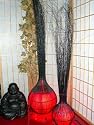 Asiatische Lampe 140 cm rot gross 004