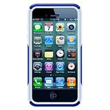 Otterbox Commuter Series Hybrid Case for iPhone 4 & 4S  - Retail Packaging - Zircon Blue/White
