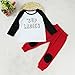Efaster® 1Set Toddler Baby Boys Letter Printed T-shirt Tops+Pants Outfits Clothes