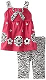 Carters Watch the Wear Baby-Girls Infant 2 Piece Flower Tunic With Zebra Leggings