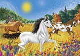 Melissa & Doug 0100 pc Horses in the Meadow Cardboard Jigsaw