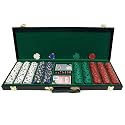 Trademark Poker 500 13-Gram Pro Clay Casino Chips with Deluxe Case