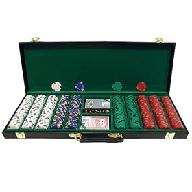500 13 gm Pro Clay Casino Chips w  Deluxe Case by 
