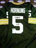 Paul Hornung autographed Football Jersey (Green Bay Packers) inscribed HOF 86