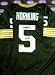 Paul Hornung autographed Football Jersey (Green Bay Packers) inscribed HOF 86