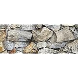 Silver Medley Rock / HD Stone Aquarium Background 18" x 48" / 55 FGallon / Rocky Fish Tank Background