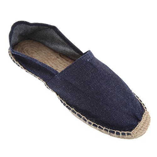 B&C Denim Mens Slip-On Espadrille Shoes