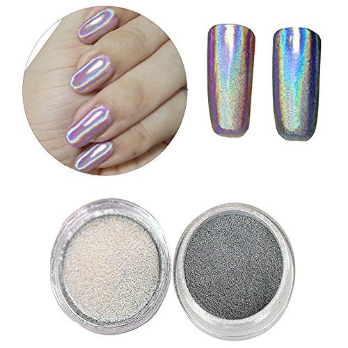 Holographic Laser Powder Nail Glitter Rainbow Pigment