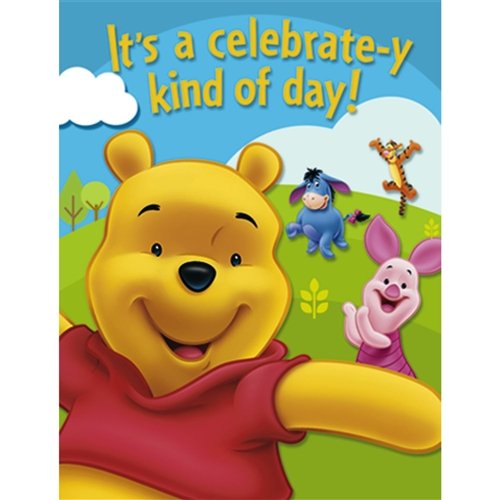 Winnie the Pooh Invitations 8ct