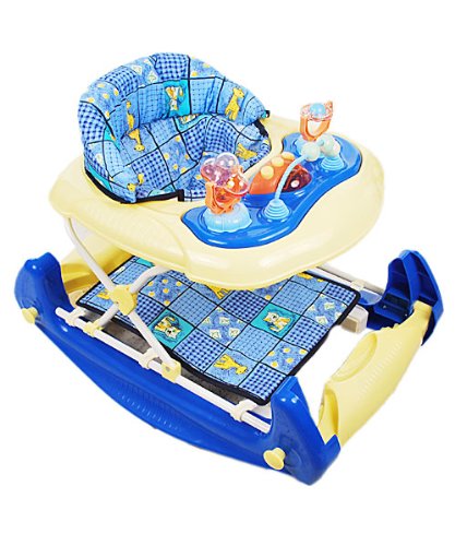 2 in 1 Baby Walker - royal blue banana, one size