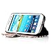 Tradekmk Totem Elephant Pattern PU Leather Slim Fit Folio Magnet Wrist Strap Wallet Stand Case Cover for Galaxy S3 Bundle with Stylus, Screen Protector & Cleaning Cloth