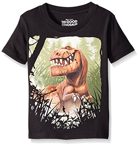 Disney Boys' The Good Dinosaur Black Big Dino T-Shirt