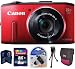 Canon PowerShot SX280 HS 12.1 MP CMOS Digital Camera (Red) + Transcend 8GB Kit - Brand New USA Warranty