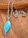 Amazonite necklace, 'Blue Almond'