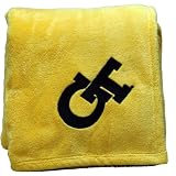 Georgia Tech Yellowjackets Embroidered Fleece Throw (50 x 70-inch)