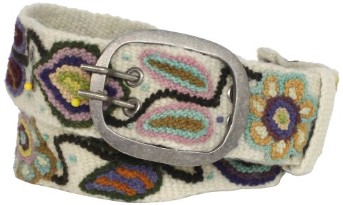 Pistil Designs Women's Blossom Belt, Ivory, Medium On Sale