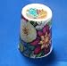 Porcelain China Collectable Thimble - Autumn Floral with Swarovski Crystal - Free Gift Box