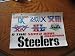 Pittsburgh Steelers 6x Static Cling Decal Stickers
