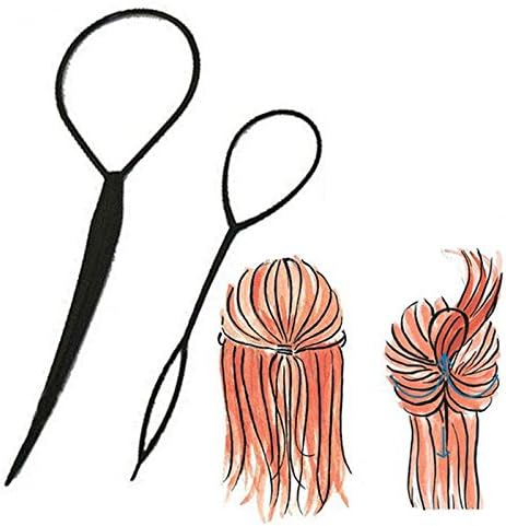 2 Pcs Tail Hair Braid Ponytail Maker Styling Tool (2)