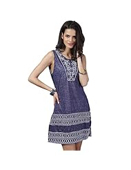 Knit Belted Floral Print Sleeveless Mini Dress 