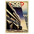 Nord Express Art Deco Travel Poster Print New - Approx 40 x 30 cms (15.5 x 11.5 Inches)