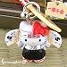 Sanrio Hello Kitty Japanese Cheerleader Netsuke Cell Phone Strap (Get-rich-click)