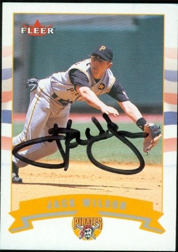 Jack Wilson Autographed Hand Signed MLB Baseball Card Pittsburgh Pirates 2002 Fleer 131B0055HGVMY