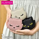[フラッパー] FLAPPER がま口 小物入れ 財布 ウォレット ぷーちゃん 猫 ねこ キャット チェーン付き
