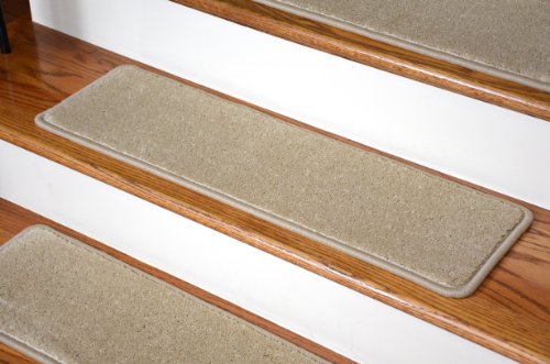 Dean Premium New Zealand Wool Carpet Stair Treads - Madison Natural (13) 36" x 9"