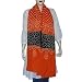 Long Scarf Cotton Tie and Dye Accessory 88 x 40 inches