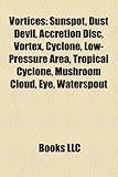 Vortices: Sunspot, Dust Devil, Accretion Disc, Vortex, Cyclone, Low-Pressure Area, Tropical Cyclone, Mushroom Cloud, Eye, Waters-