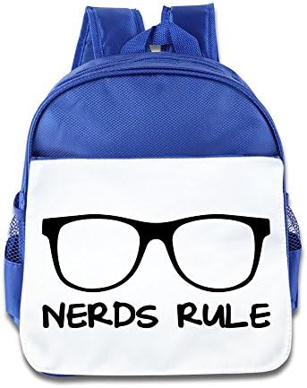 NATY Nerds Rule Funny Quote Unisex School Backpacks With RoyalBlue For Youth
