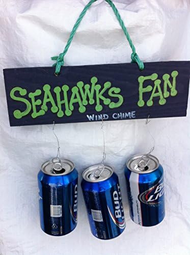 Seattle Seahawks Beer Can Wind Chime
