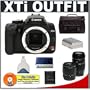 Canon Digital Rebel XTi (Black) 10.1MP Digital SLR Camera (Outfit Box) + Tamron 28-80mm Lens + Tamron 70-300mm Lens + Spare Replacement Battery for Canon NB-2LH + Cameta Incognito 1000 Deluxe SLR Gadget Bag