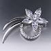 Jewelry : Swarovski Crystal Flower Brooches