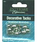 Decor Upholstery Tack 7/16 24/Pkg-Nickel Hammered