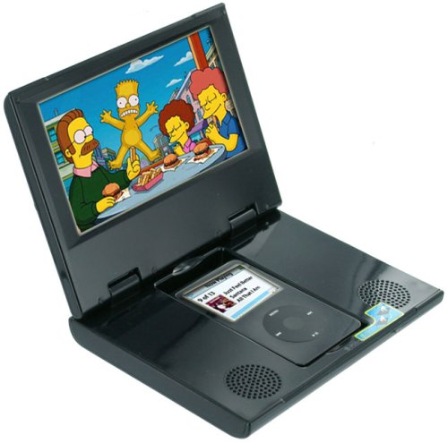 Childrens Toyshop  Electronics : BLACK IPOD VIDEO 5TH GENERATION Portable Handheld LCD Video Player Screen with rechargeable battery ipod dock station & hifi Speaker System for use in cars / rooms etc?can also be used with Nintendo Wii / PS3 / Xbox 360