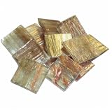 Glassteine ca. 72 Mosaiksteine Goldline 20mm Gold Goldeinzug