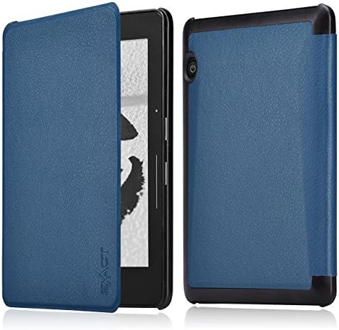 Kindle Voyage Case - Exact Kindle Voyage [Slender Series] Ultra Slim Lightweight Smart-Shell Stand Case for Kindle Voyage (2014) Navy Blue