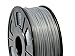 GP3D ABS Silver 3D Printer Filament - 1KG 1.75mm 2.2lbs. Compatible With 3D Printers Reprap, Makerbot Replicator 2, Makergear M2 and up, Afinia, Solidoodle 2, Printrbot