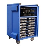EarthWalk FlexCart 16 Laptop Storage Cart w/ Wireless Networking and SideKick Batteries - Holds 16 Dell Laptops