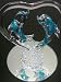 Heart with Dolphin Glass Crystal Figurine Ornament Gift
