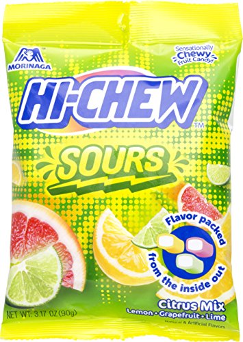 Morinaga Hi Chew Sours Citrus Mix , 3.17 oz (Pack of 3)